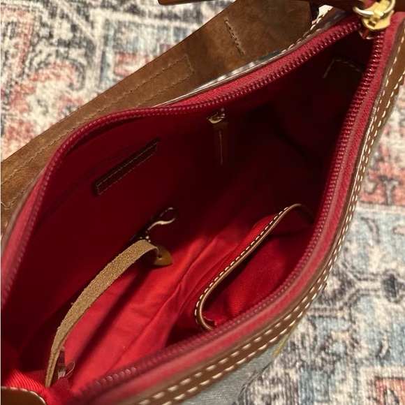 Dooney & Bourke Blue and Brown Shoulder Bag - Picture 4 of 5